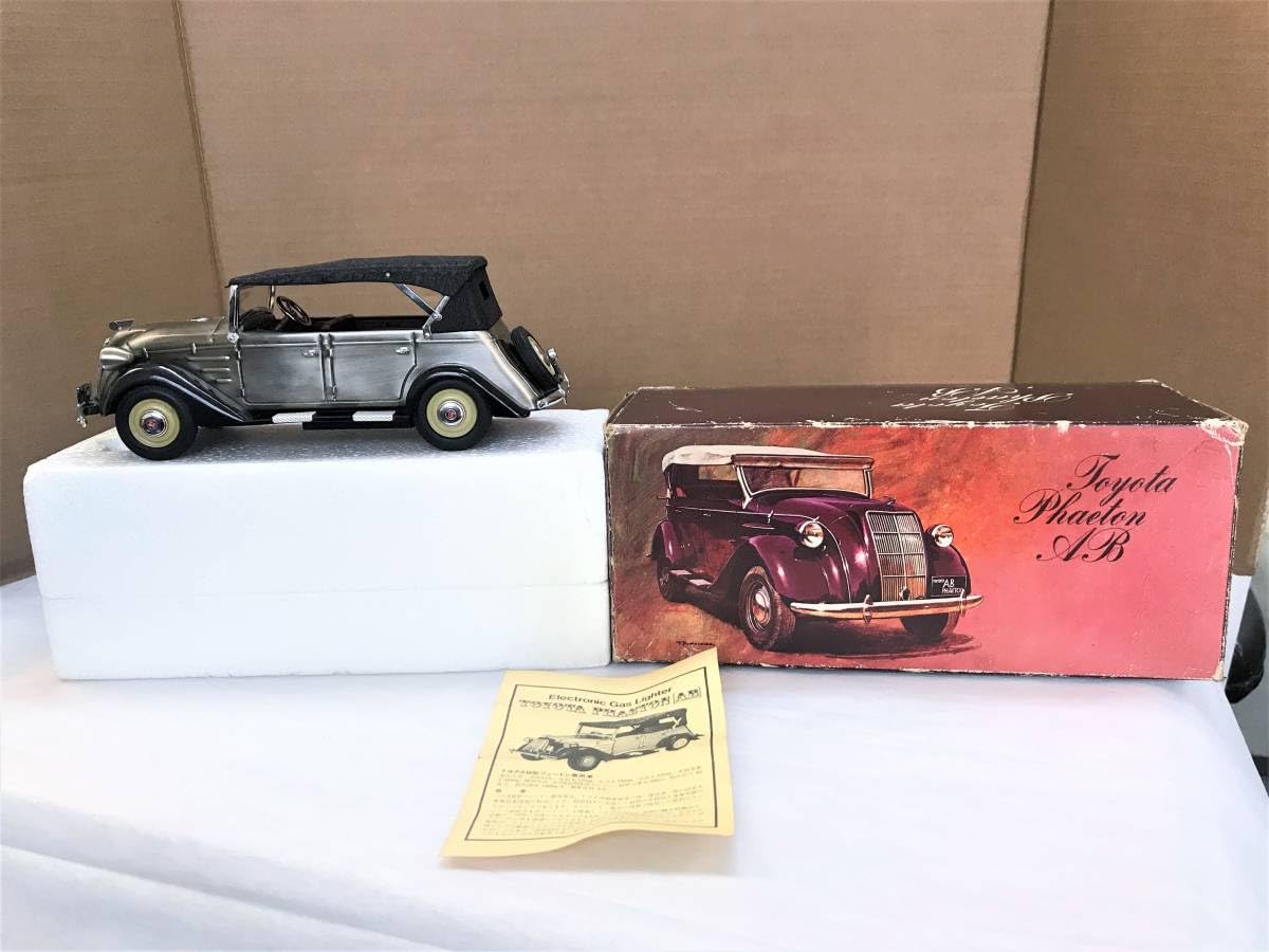 ★【トヨタ自動車AB型フェートン乗用車ミニチュアカー ライター機能付 】 希少品 ☆【トヨタ自動車AB型フェートン乗用車ミニチュアカー ライター機能付